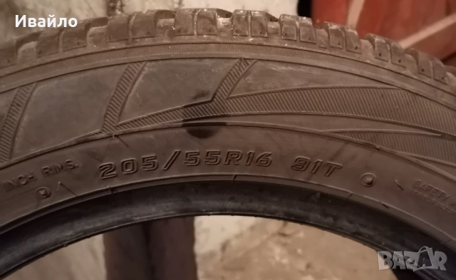 Продавам 4 броя Зимни гуми 205.55.16 на 1 сезон дот 2020 Falken , снимка 3 - Гуми и джанти - 53398795