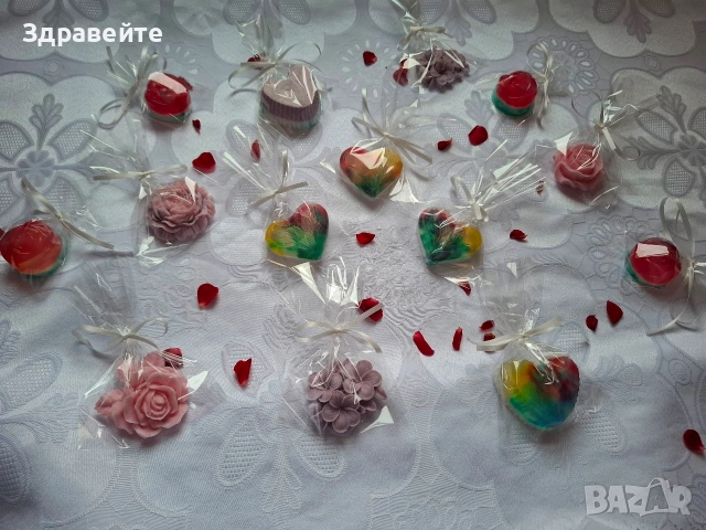 Бюджетни красиви глицеринови хипоалургенни сапунчета, снимка 2 - Декорация за дома - 53348499