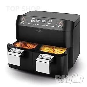 Еър фраер, Фритюрник с горещ въздух MAXXMEE Двойна кошница 7,6 литра, снимка 4 - Фритюрници - 48678745