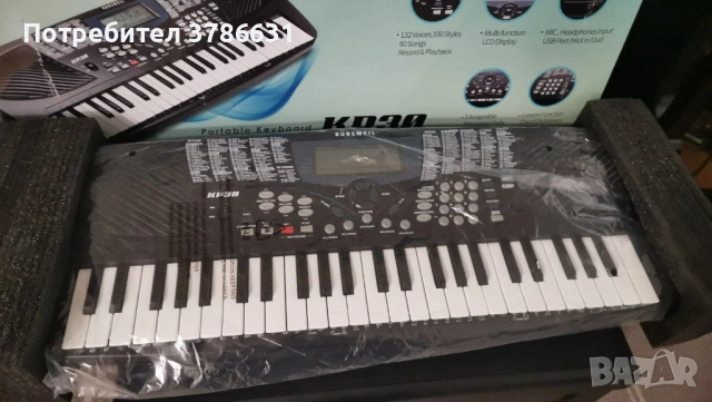 Синтезатор Kurzweil KP30 и стойка, снимка 4 - Синтезатори - 53027363