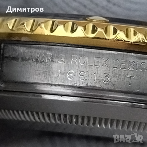 Rolex Oyster Submariner Date 16613 Blue, Gold&Steel, снимка 13 - Мъжки - 44824188