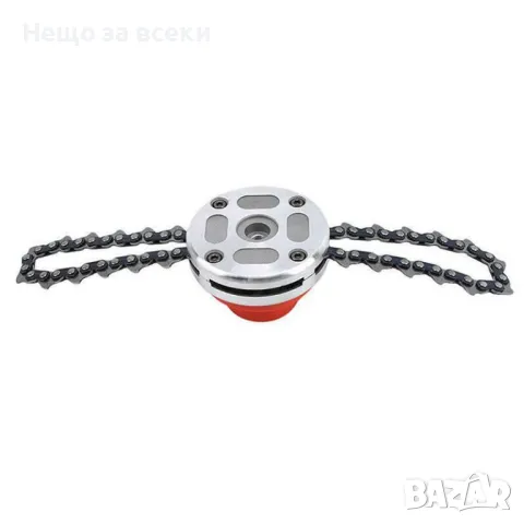 Кордова глава с верига (шпула) за бензинов тример, храсторез - с резба, снимка 2 - Градинска техника - 49882475