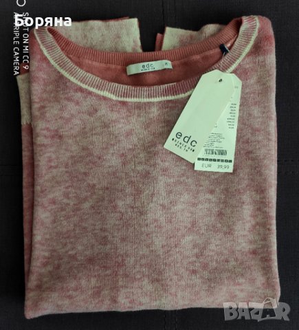 НАМАЛЕНА - Esprit нова блуза фино плетиво, снимка 12 - Блузи с дълъг ръкав и пуловери - 41104421