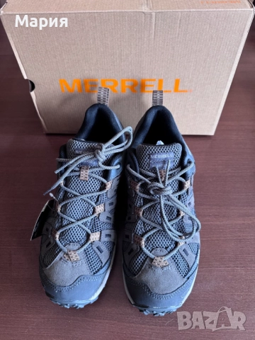 нови мъжки спортни обувки Merrell, за планина, размер 44 цвят гранит , снимка 2 - Маратонки - 51995565