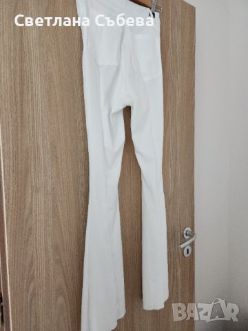 Бял панталон чарлстон, снимка 7 - Панталони - 41116911