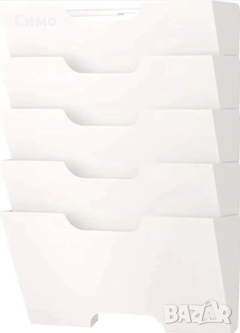 IKEA - Нова Метална Стенна Поставка за Списания, снимка 4 - Етажерки - 53800600