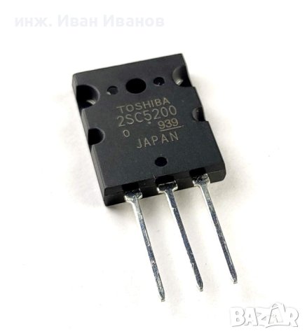 Аудио транзистори 2SC5200 / 2SA1943 комплект 230V, 15A, 150W, 30MHz, корпус TO-264, снимка 3 - Друга електроника - 40875198