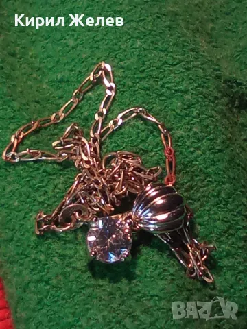 ФИНО СРЕБЪРНО ЛАНЧЕ СРЕБРО 925 с ПОСРЕБРЕНА АРТ ВИСУЛКА от БЛАГОРОДНА СТОМАНА с ИСКРЯЩ ЦИРКОН 20559, снимка 14 - Колиета, медальони, синджири - 49757308