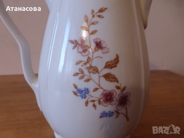 Кана български порцелан Коста Йорданов Видин 1960 г 5, снимка 3 - Аксесоари за кухня - 52678587