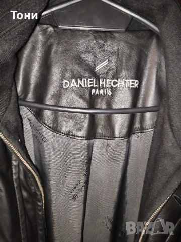 DANIEL HECHTER PARIS Оригинал Ново Мъжко Модерно Зимно Яке от Естествена Кожа L , снимка 9 - Якета - 51924325