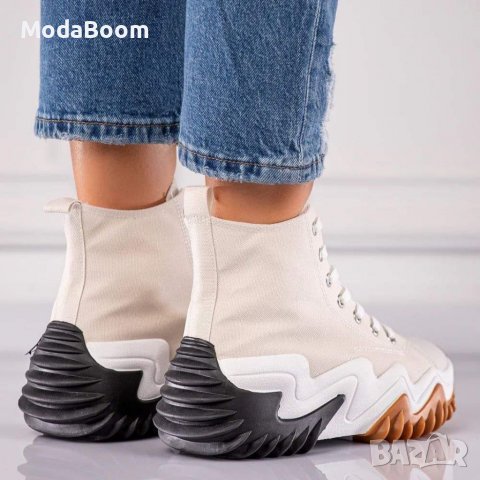 Дамски високи кецове , снимка 3 - Кецове - 39702996