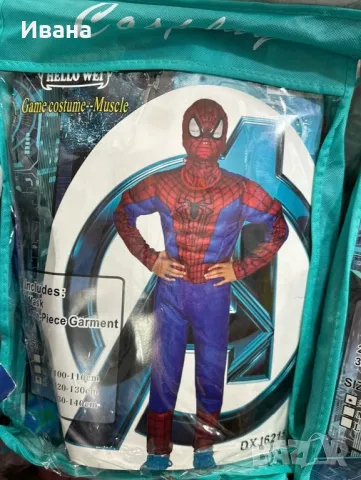 ПРОМО!Детски костюм високо качество на Спайдърмен с мускули + маска , снимка 3 - Други - 47959312