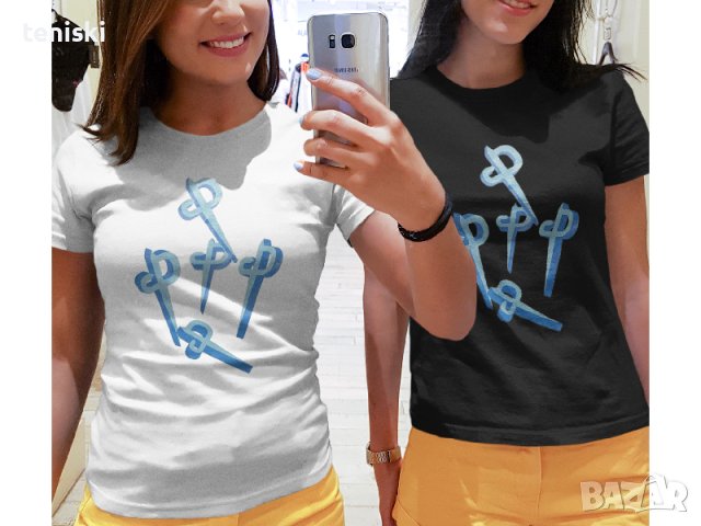 Дамски тениски Cesare Paciotti Чезаре Пачоти Принт 7 модела, снимка 8 - Тениски - 41079520