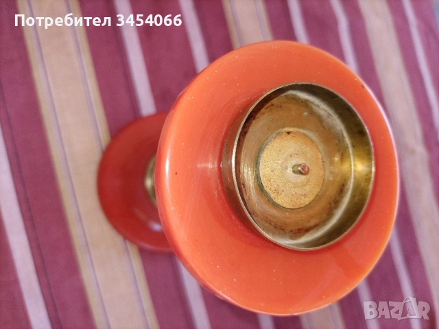 Красив свещник. , снимка 3 - Антикварни и старинни предмети - 51731422