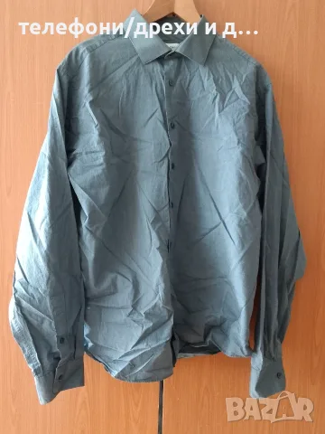 Оригинална памучна риза Calvin Klein Regular Fit (размер 17)