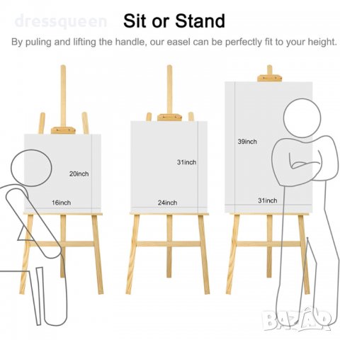 3834 Статив за рисуване - дървен , снимка 13 - Картини - 39724366