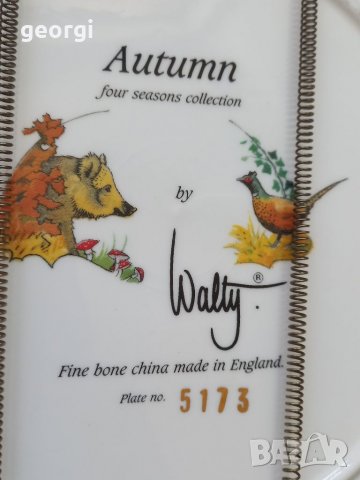 Декоративна порцеланова чиния с ловни мотиви , снимка 4 - Декорация за дома - 38985262