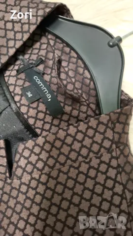 СУПЕРСТИЛНО и ЕЛЕГАНТНО сако в черно-бордо шарки, снимка 5 - Сака - 48697960