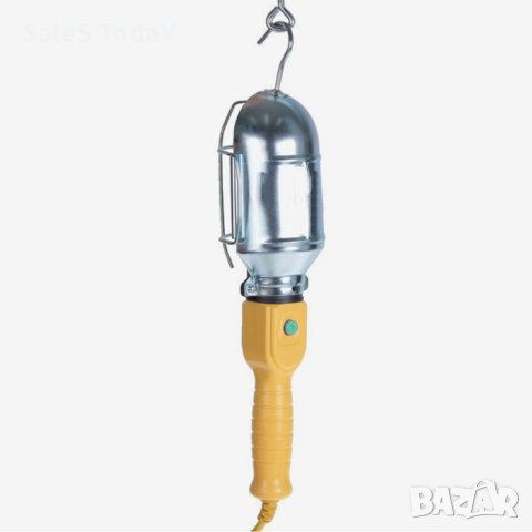 Подвижна работна лампа с 5 метра кабел, 12 V, 5м