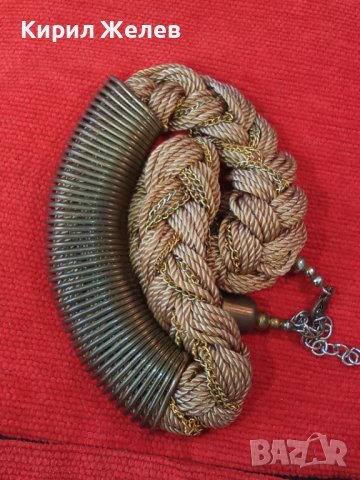 ЕФЕКТНО АРТ - КОЛИЕ с МЕТАЛНА ПЛЕТКА 72541, снимка 3 - Колиета, медальони, синджири - 29753800