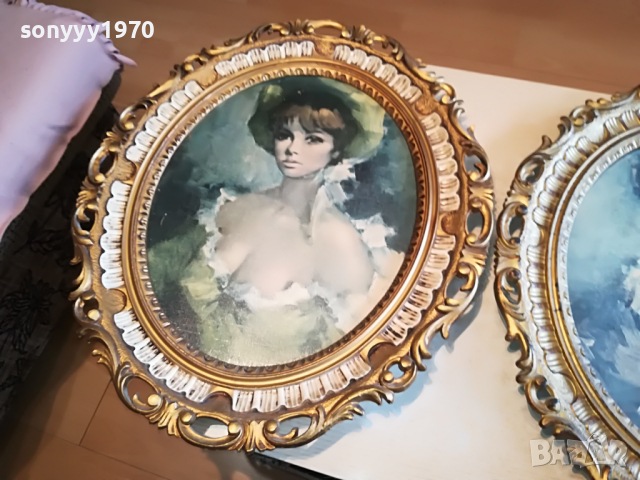 картини с красиви мадами 70х60см-внос германия 0304221039, снимка 4 - Антикварни и старинни предмети - 36325047