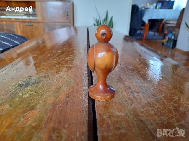 Стара дървена фигурка,пиле #2, снимка 2 - Други ценни предмети - 40218371