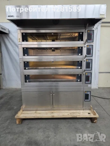 Подова фурна Miwe Condo с шапка/ пароуловител и втасвател, снимка 2 - Други машини и части - 53657267
