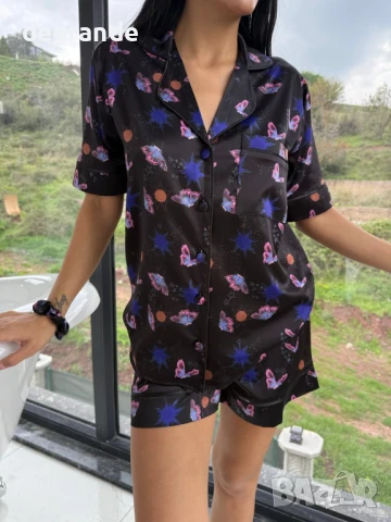 Луксозни сатенени комплекти налични в различни десени, снимка 14 - Пижами - 51195543