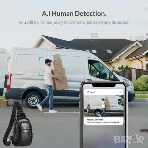 Мъжка кожена чанта със скрита камера, шпионска WIFI камера, снимка 4 - Други - 52034826