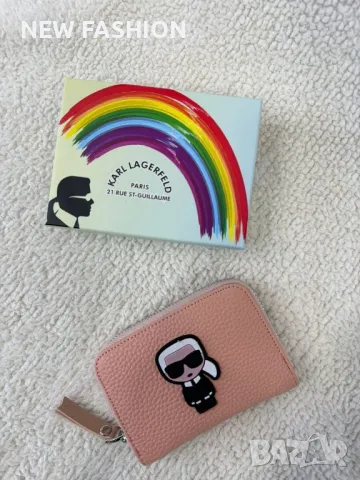 Дамски Кожени Протмонета ✨Karl LAGERFELD , снимка 2 - Портфейли, портмонета - 50224080