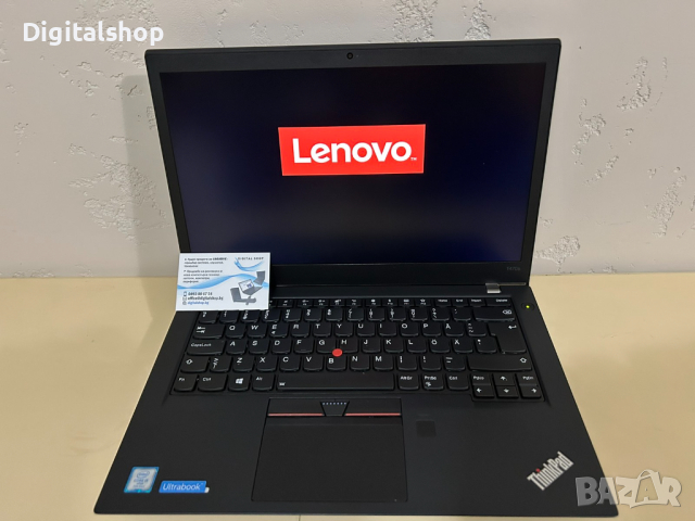 Лаптоп Lenovo ThinkPad T470s Touch i5-7300U/16G/510SSD/14FHD/12м.г/к А, снимка 3 - Лаптопи за дома - 44834883