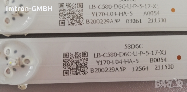 LED подсветка CRH-ZG58D6C303 005109AYREV1.1  / 58D6C ONN 100018971 100018971-C, снимка 2 - Части и Платки - 36066259