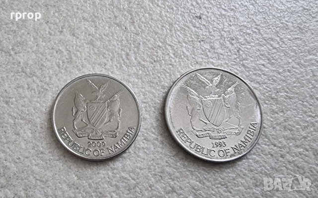 Намибия. 10 и 50 цента. 2 бройки., снимка 6 - Нумизматика и бонистика - 44618212