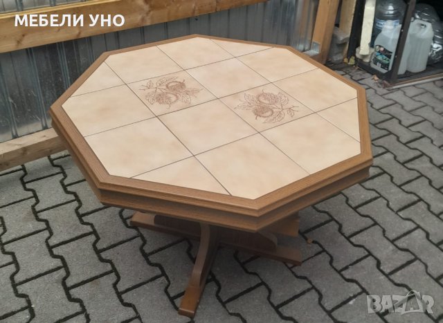 Масивна маса с повдигащ механизъм, снимка 4 - Маси - 42642598