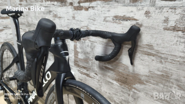 Карбонов шосеен велосипед Pinarello Prince TiCR Disc 105 Di2 Fulcrum Wind| 51.5, снимка 6 - Велосипеди - 53167336