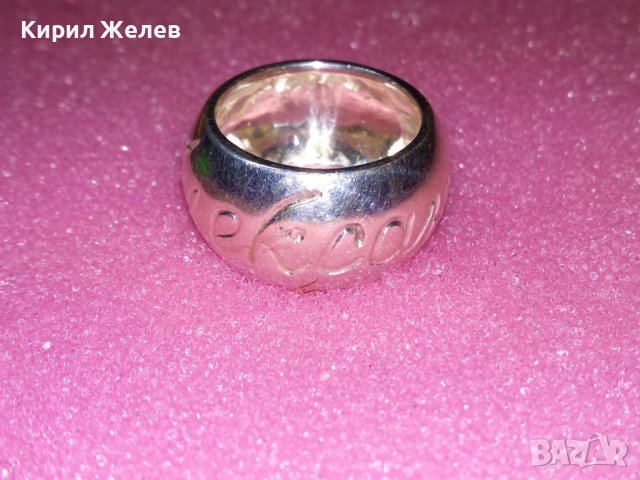 СТИЛЕН СРЕБЪРЕН ПРЪСТЕН Тип ХАЛКА СРЕБРО 925 с НАДПИС - Александър - ПОРЪЧКОВА АРТ ИЗРАБОТКА 43296, снимка 12 - Пръстени - 44391408