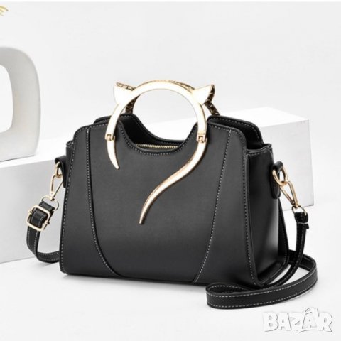 Малка дамска чантичка Cats Black, снимка 1