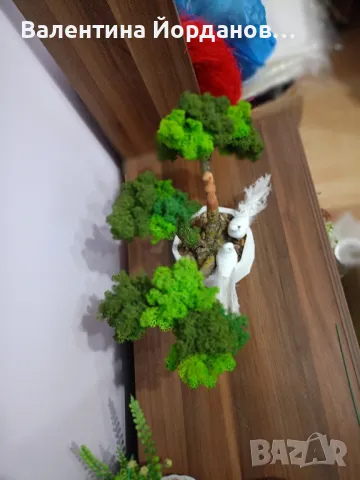 дръвчета със скандинавски мъх , снимка 2 - Декорация за дома - 49492584