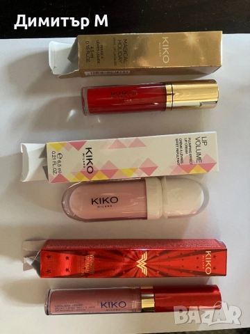 Червила Kiko Milano, снимка 4 - Декоративна козметика - 52512299