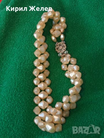 РЕТРО ПЕРЛЕН ТИП АРТ ДЕКО КОЛИЕ СТАРА РЪЧНА МАЙСТОРСКА ЮВЕЛИРНА ИЗРАБОТКА 22836