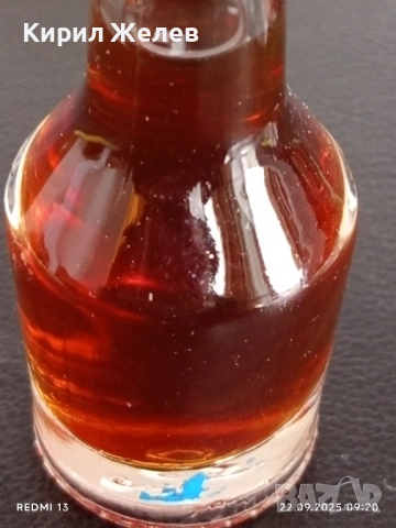 Малка бутилка ликьор стара рядка за КОЛЕКЦИЯ ДЕКОРАЦИЯ 51361, снимка 2 - Други ценни предмети - 51791696