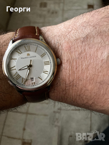 Мъжки оригинален швейцарски часовник Maurice Lacroix, снимка 1 - Мъжки - 44650342