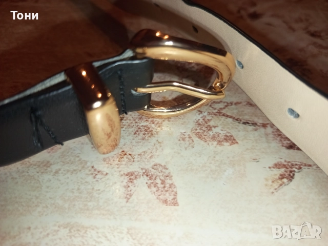 H&M Нов Дамски Кожен Колан S/95см, снимка 2 - Колани - 52675800