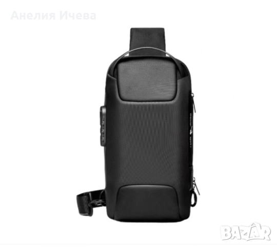 Мъжка чанта за през рамо с USB , снимка 3 - Чанти - 51790455