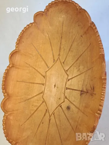 немско дървено плато фруктиера дърворезба  21/4, снимка 3 - Декорация за дома - 49175345