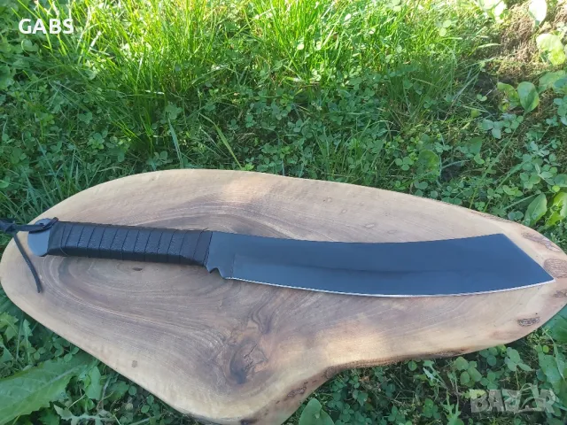 Мачете RAMBO 5 с кожена кания, снимка 3 - Ножове - 49436523