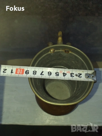 Страхотна кована медна кана за вино бакър бокал, снимка 5 - Антикварни и старинни предмети - 53508372