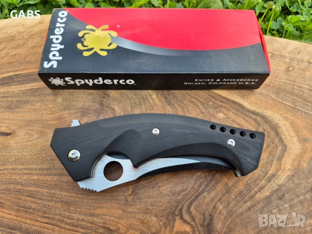 Сгъваем нож Spyderco Brend/Pirela Mamba ,flipper C196, снимка 4 - Ножове - 51052665