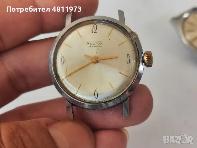 Лот от три руски часовника за ремонт или части, снимка 5 - Мъжки - 56310960