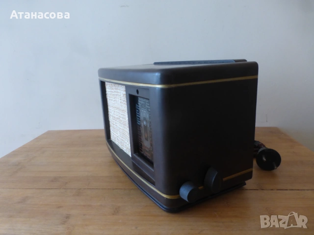 Бакелитово лампово радио Philips Филипс 1943 г WW2 Tuner, снимка 9 - Антикварни и старинни предмети - 53013792